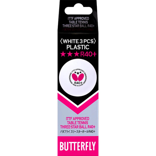 Butterfly R40+ 3 Star Ball (Pack of 3)