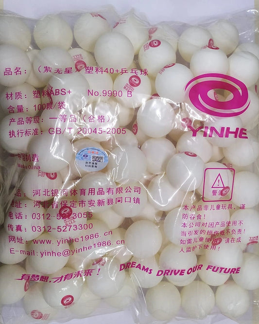 Yinhe Training Ball 40+ (Pack of 100)